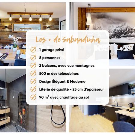 לה פלאנייה Elegant Et Moderne Avec Vue Montagne Au Coeur De Paradiski - Garage - 8Pers - 90M2 - Sabaudinha מראה חיצוני תמונה